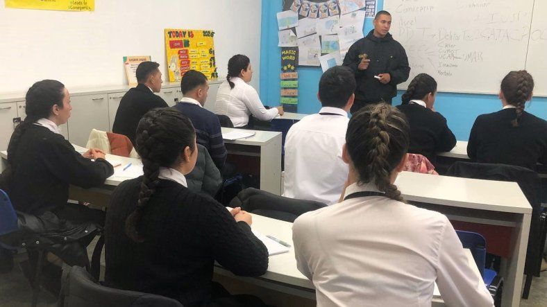 Formación de policías en Malargüe.
