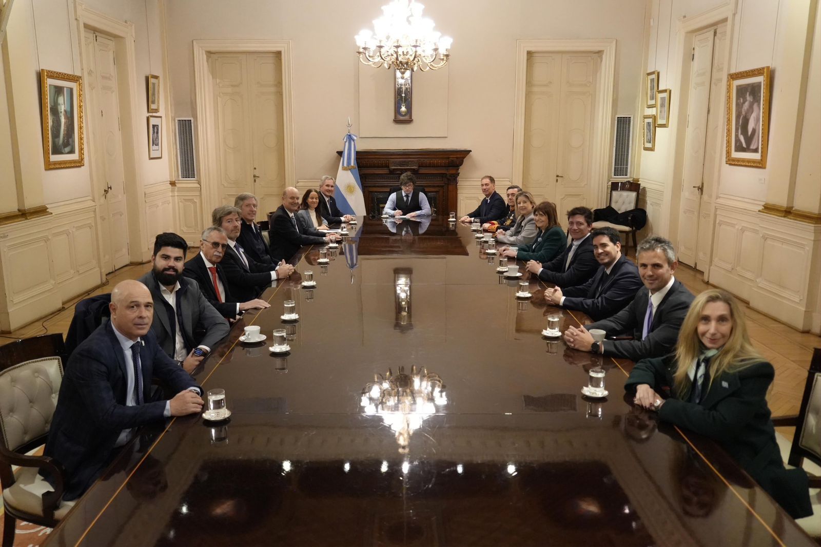 La última reunión de Gabinete que había encabezado Milei fue el 9 de julio.