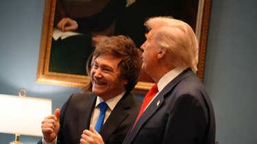 Javier Milei junto a Donald Trump.