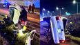 Milagroso accidente vial en pleno Acceso Sur de Godoy Cruz. Milagroso accidente vial en pleno Acceso Sur de Godoy Cruz.