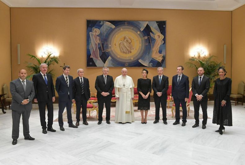 Alberto Fernández compartió esta mañana un encuentro privado con el Papa Francisco