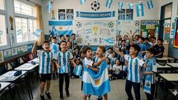 Mundial 2026: la DGE se prepara para jugar su propio partido en las aulas. Imagen creada con IA