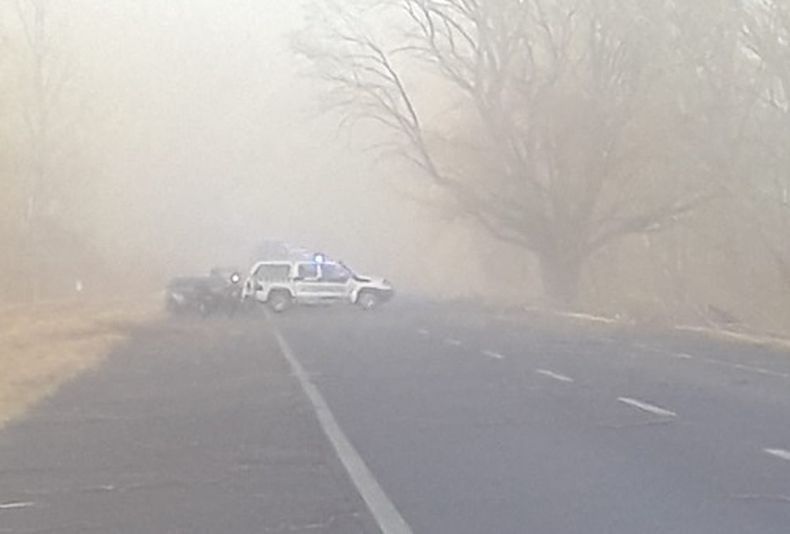 El viento zonda originó el corte preventivo de circulación Sobre Ruta 40 hacia el Sur.