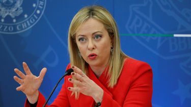 La primera ministra de Italia, Giorgia Meloni.