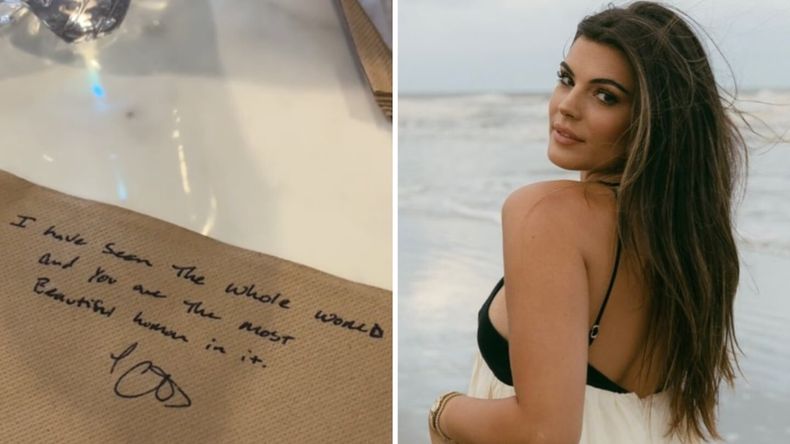 TikTok: la misteriosa nota de un piloto a una influencer que se volvió viral.