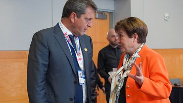 El ministro Sergio Massa y Kristalina Georgieva) volverán a verse en el Fondo Monetario Internacional