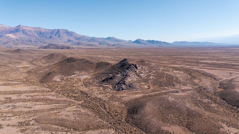 El cerro San Jorge en Uspallata