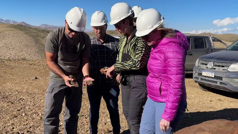 La ministra de Energía y Ambiente de Mendoza, Jimena Latorre en su reciente visita al departamento sureño.