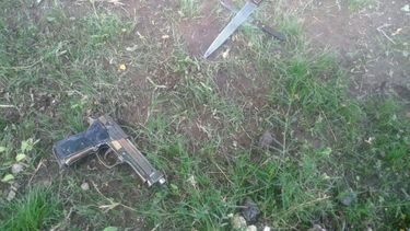 Sitio Andino | Secuestro arma y cuchillo