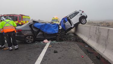 Terrible choque frontal en Los Andes, Chile. Terrible choque frontal en Los Andes, Chile.