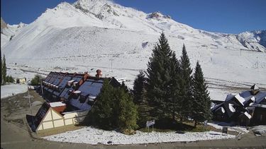 Así luce Las Leñas la mañana de este lunes.