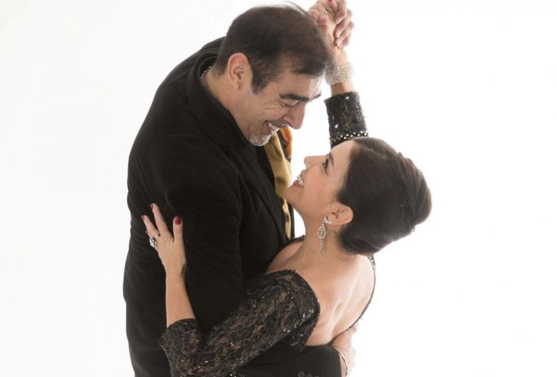 Stella Báez y Ernesto Balmaceda