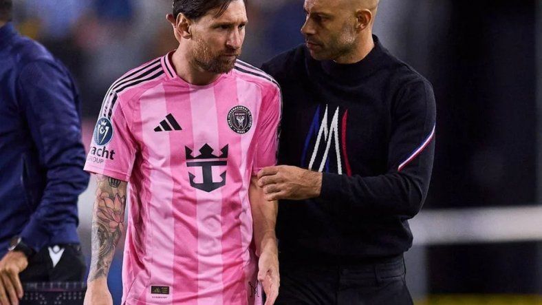 Lionel Messi y Javier Mascherano en el Inter de Miami.