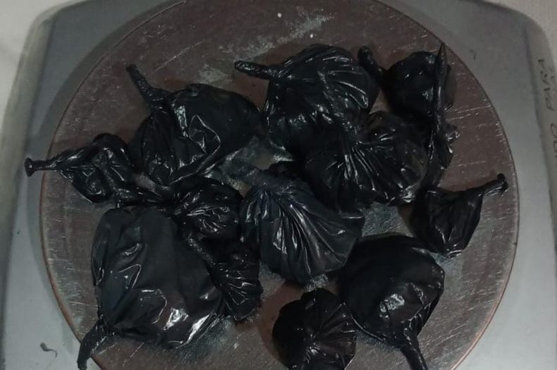 Cocaína que habían fraccionado.