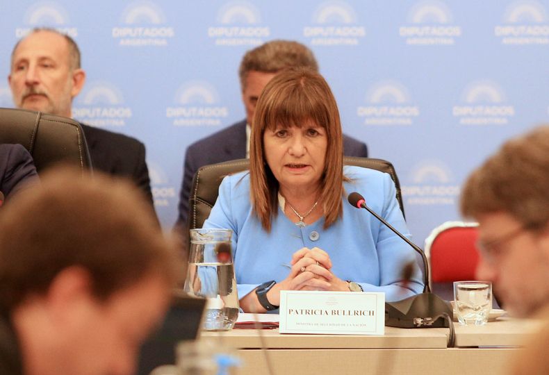 Patricia Bullrich, ministra de Seguridad de la Nación.