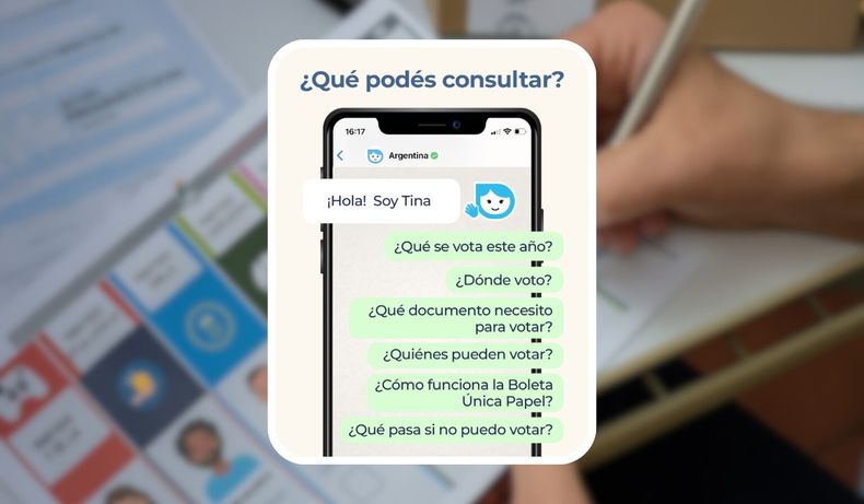 Tina ahora responde consultas sobre elecciones